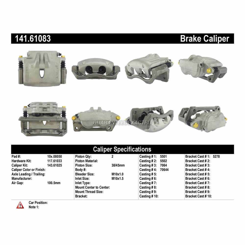 2003 Ford Thunderbird Brake Caliper