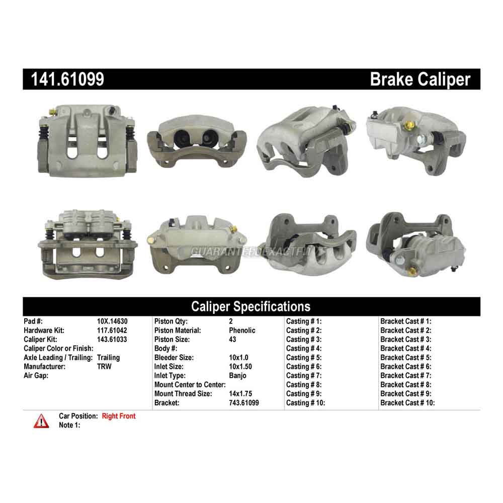 2011 Ford Mustang Brake Caliper