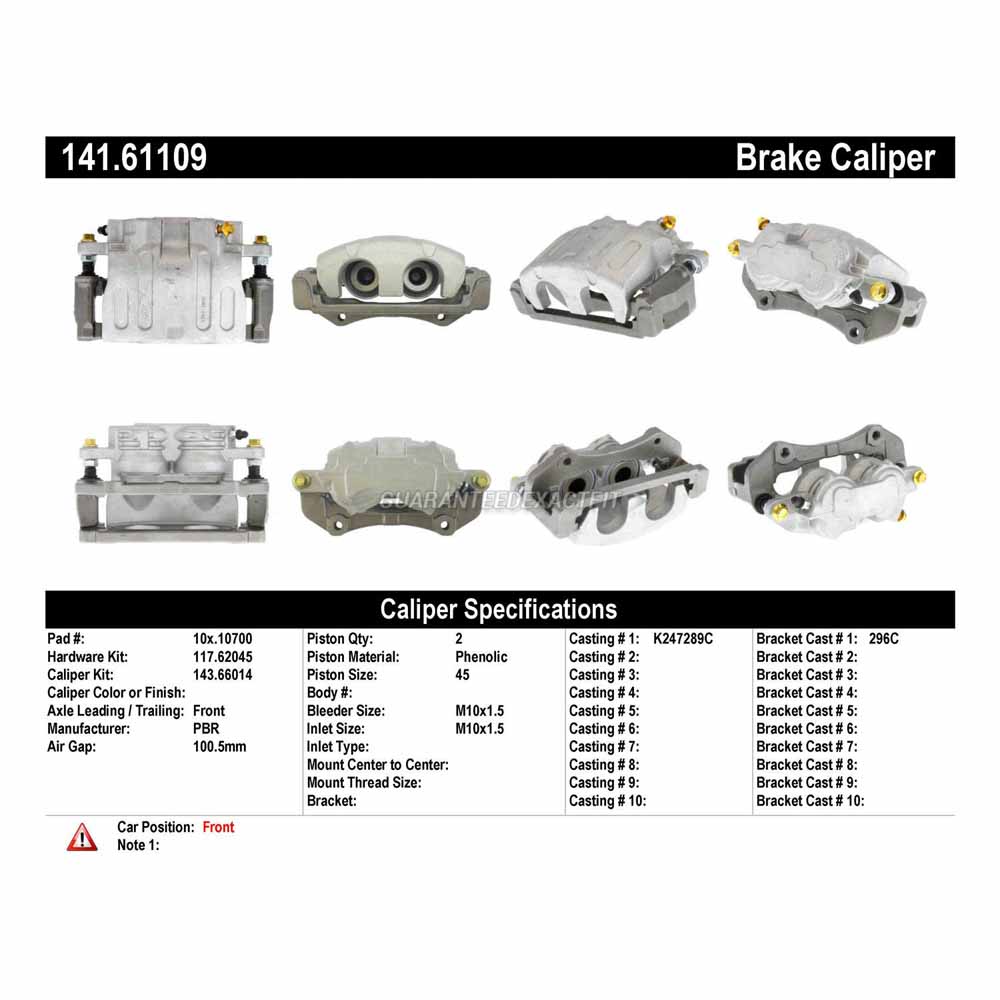 2007 Mercury Montego Brake Caliper