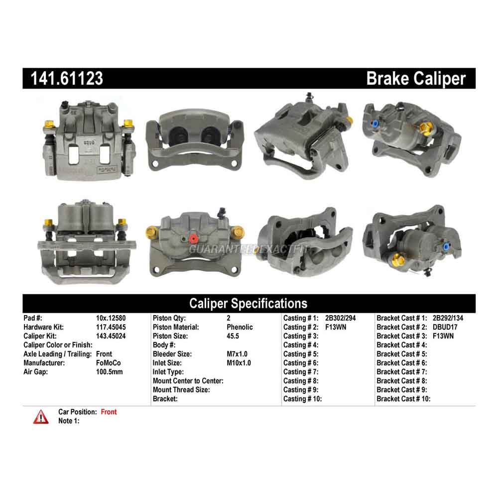 2008 Ford Edge Brake Caliper