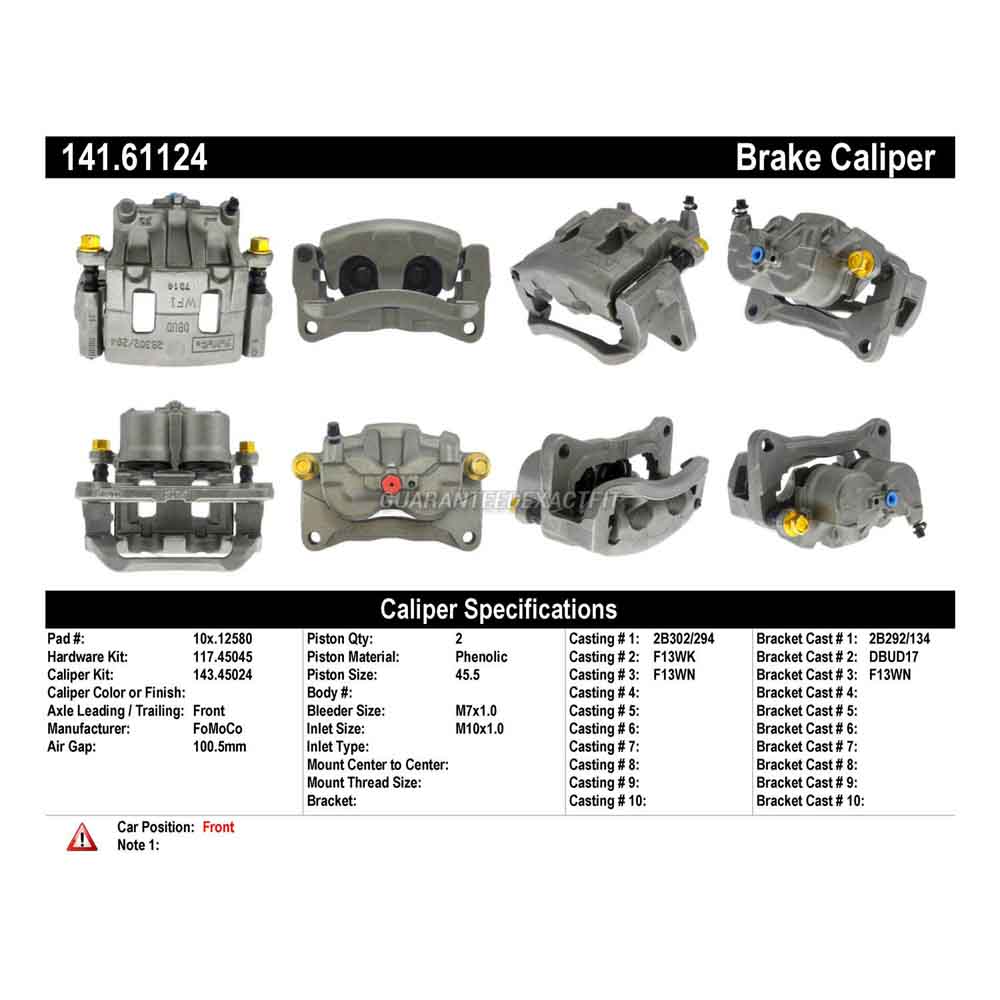 2007 Ford Edge Brake Caliper