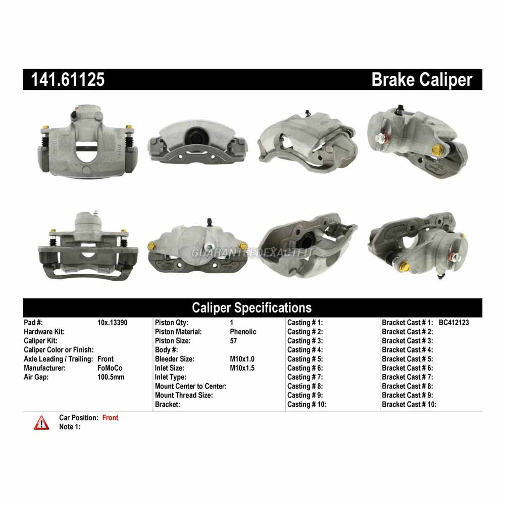2011 Ford Focus Brake Caliper