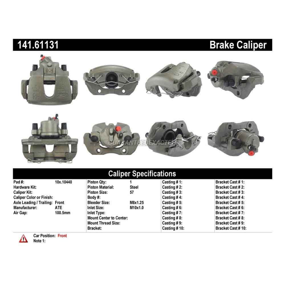 2016 Ford C-Max Brake Caliper