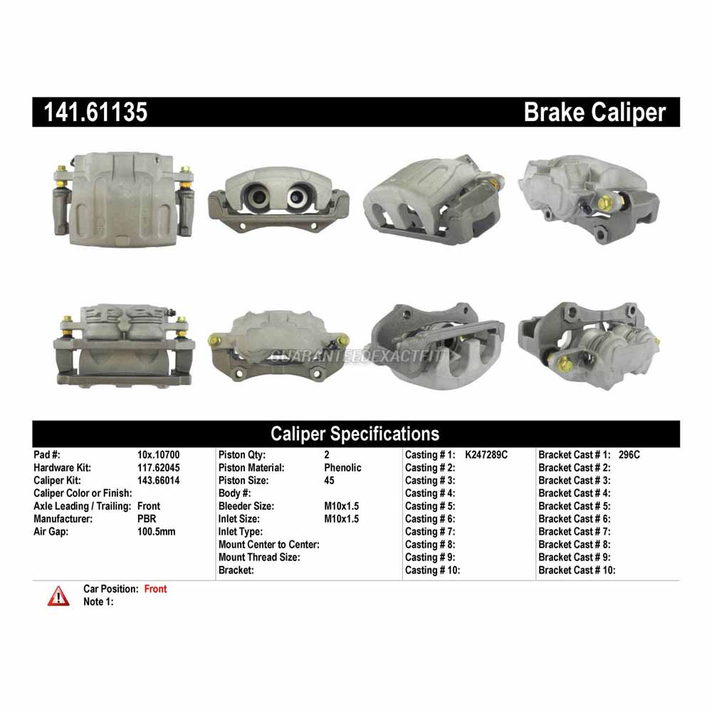 2009 Mercury Sable Brake Caliper
