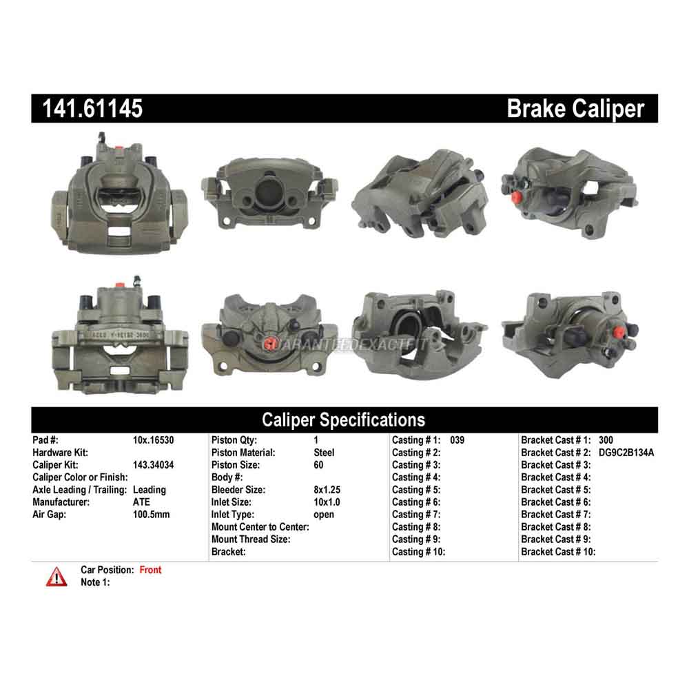 2013 Ford Fusion Brake Caliper