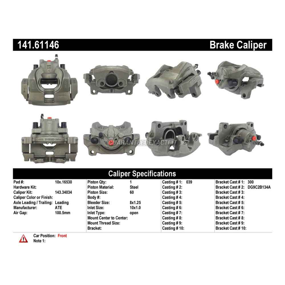 2014 Ford Fusion Brake Caliper