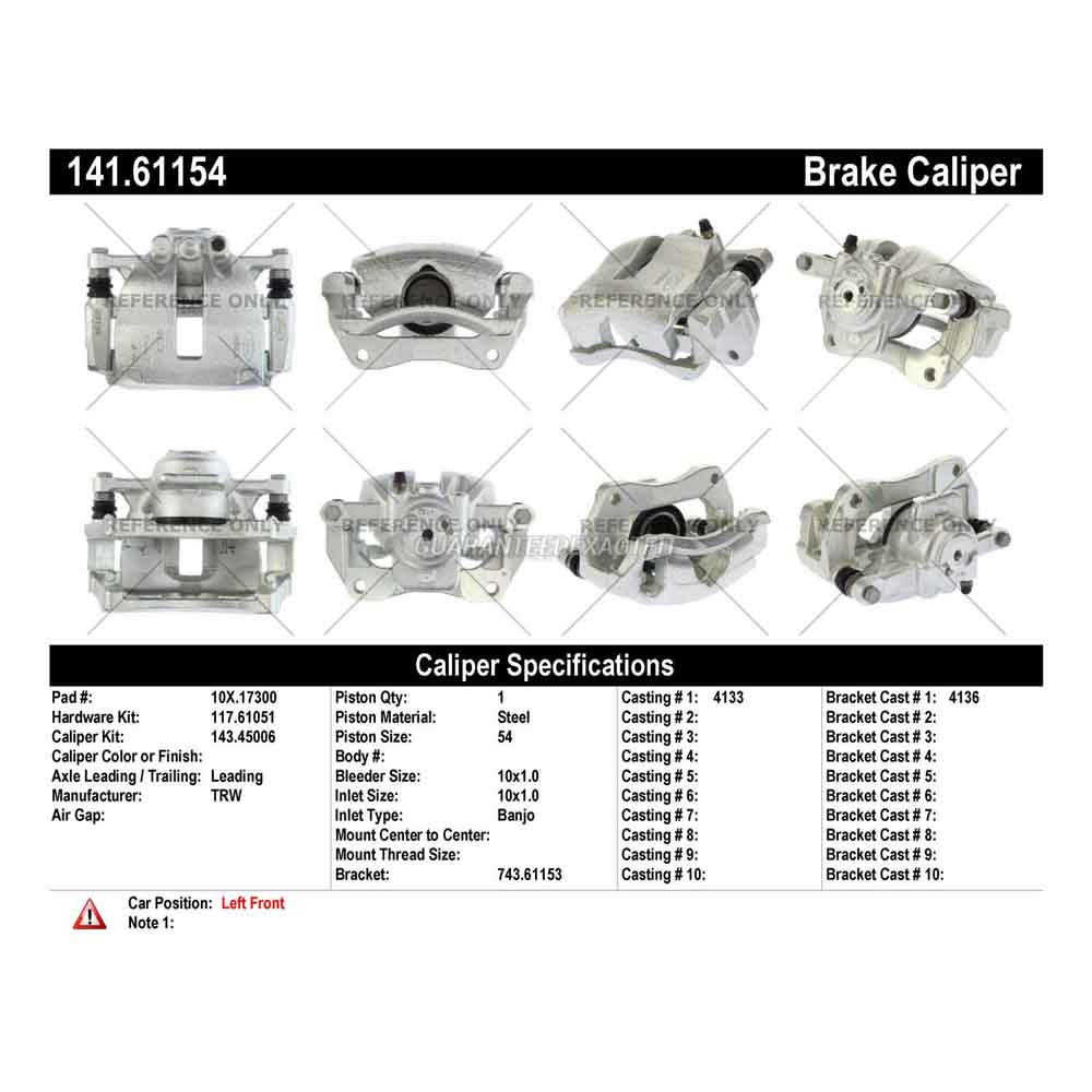 2017 Ford Fiesta Brake Caliper