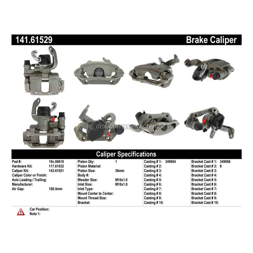 2000 Ford Contour Brake Caliper