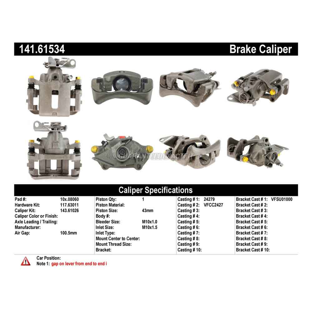 2003 Ford Thunderbird Brake Caliper