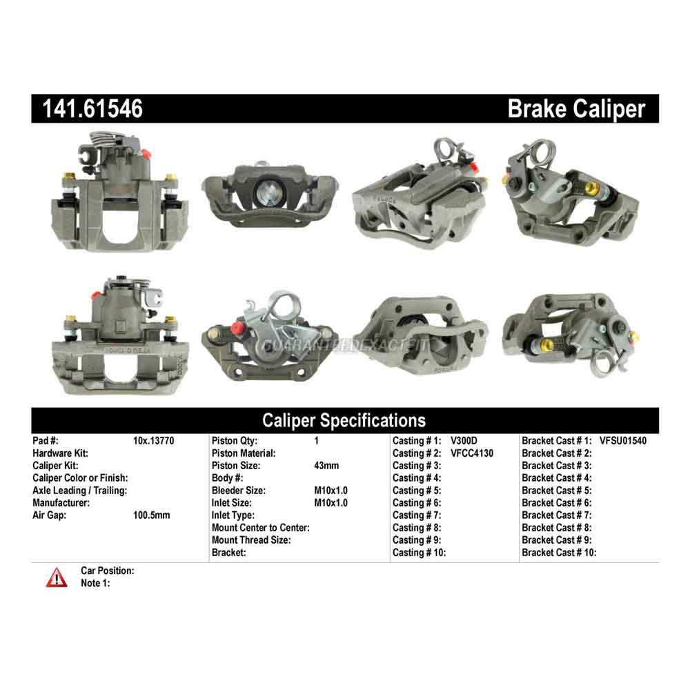 2011 Ford Flex Brake Caliper