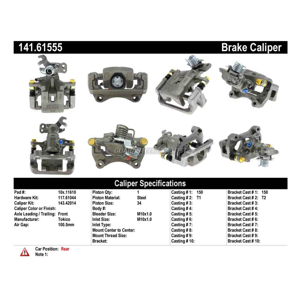 2012 Mazda 6 Brake Caliper