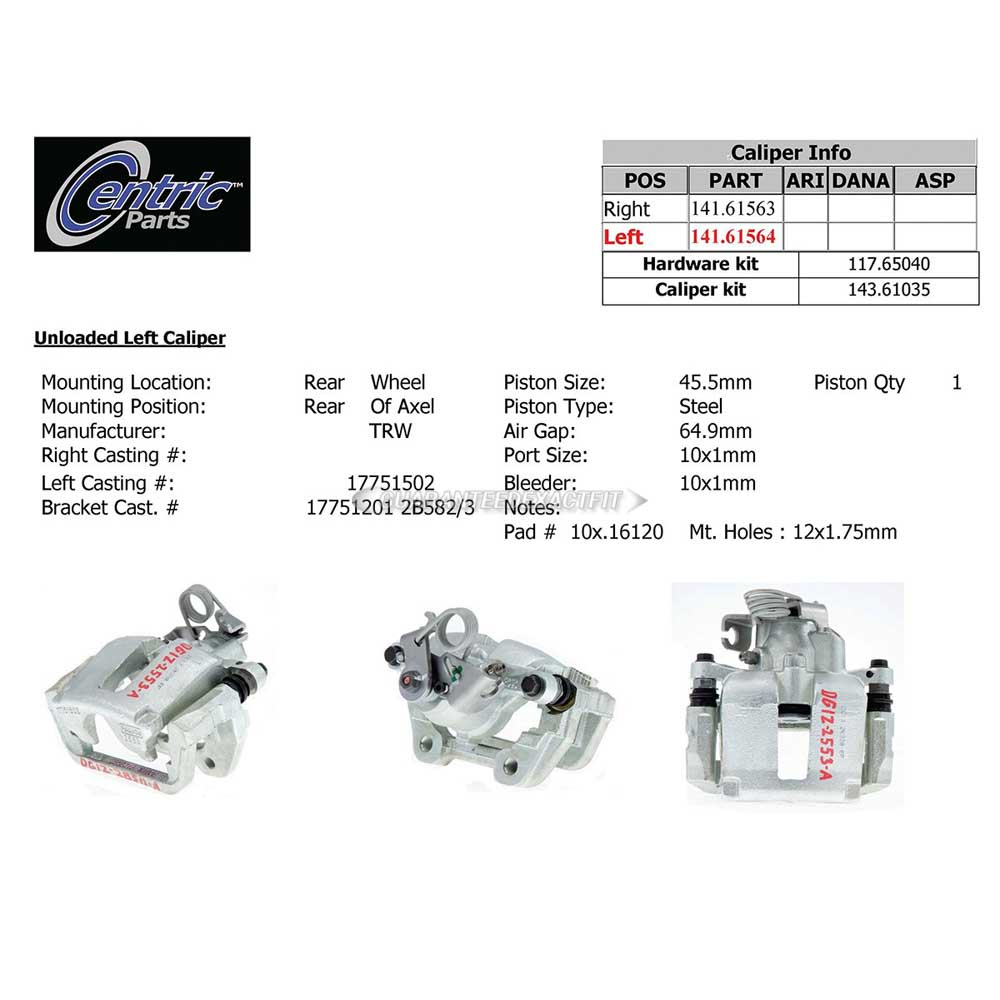 2016 Ford Explorer Brake Caliper