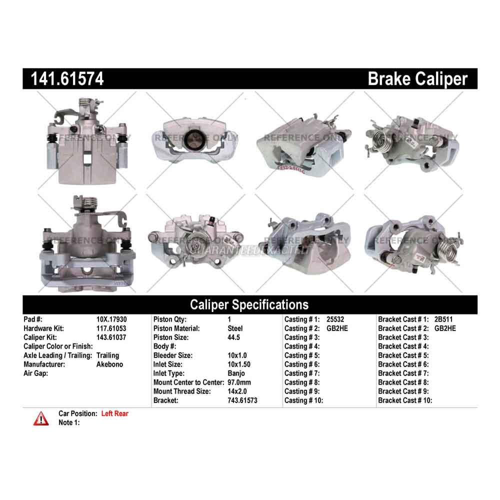 2017 Ford Mustang Brake Caliper