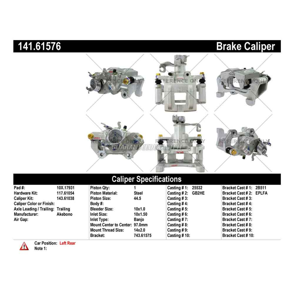 2017 Ford Mustang Brake Caliper
