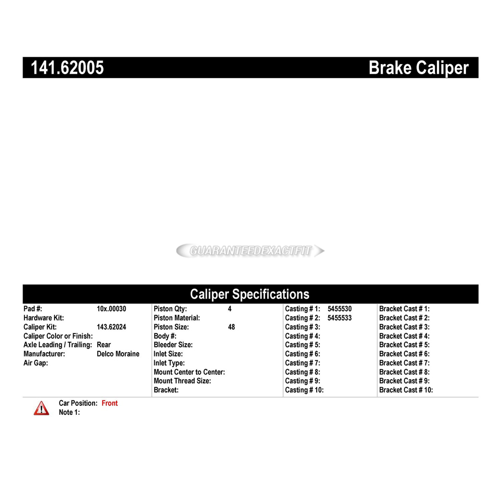  Chevrolet chevy ii brake caliper 