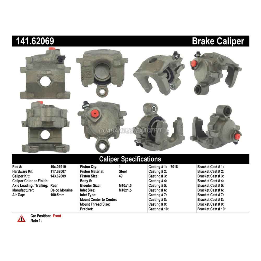 1982 Chevrolet Chevette Brake Caliper