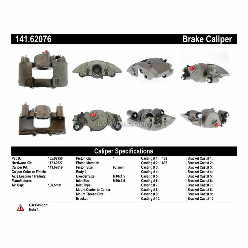 1990 Cadillac Deville Brake Caliper