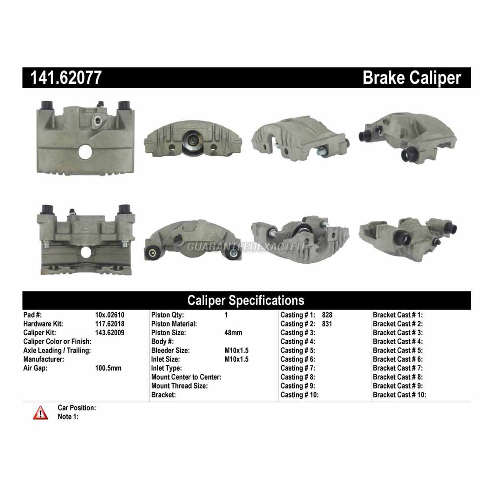 1987 Pontiac Fiero Brake Caliper