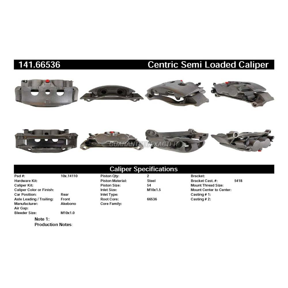2014 Chevrolet Express Van Brake Caliper