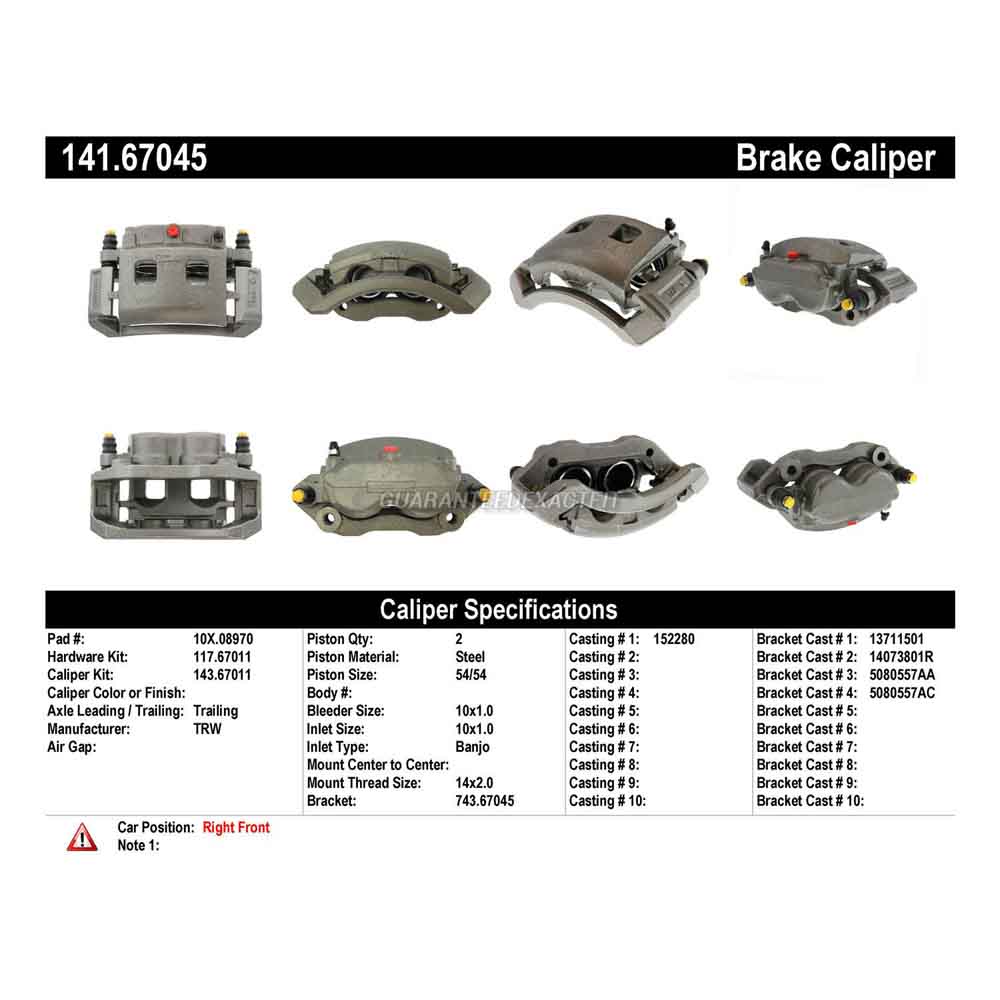 2003 Dodge Ram Trucks Brake Caliper