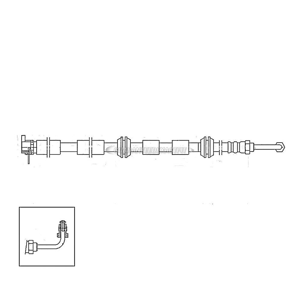 2008 Audi R8 Brake Hydraulic Hose 