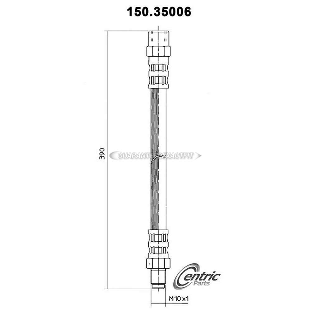 1979 Mercedes Benz 280e brake hydraulic hose 