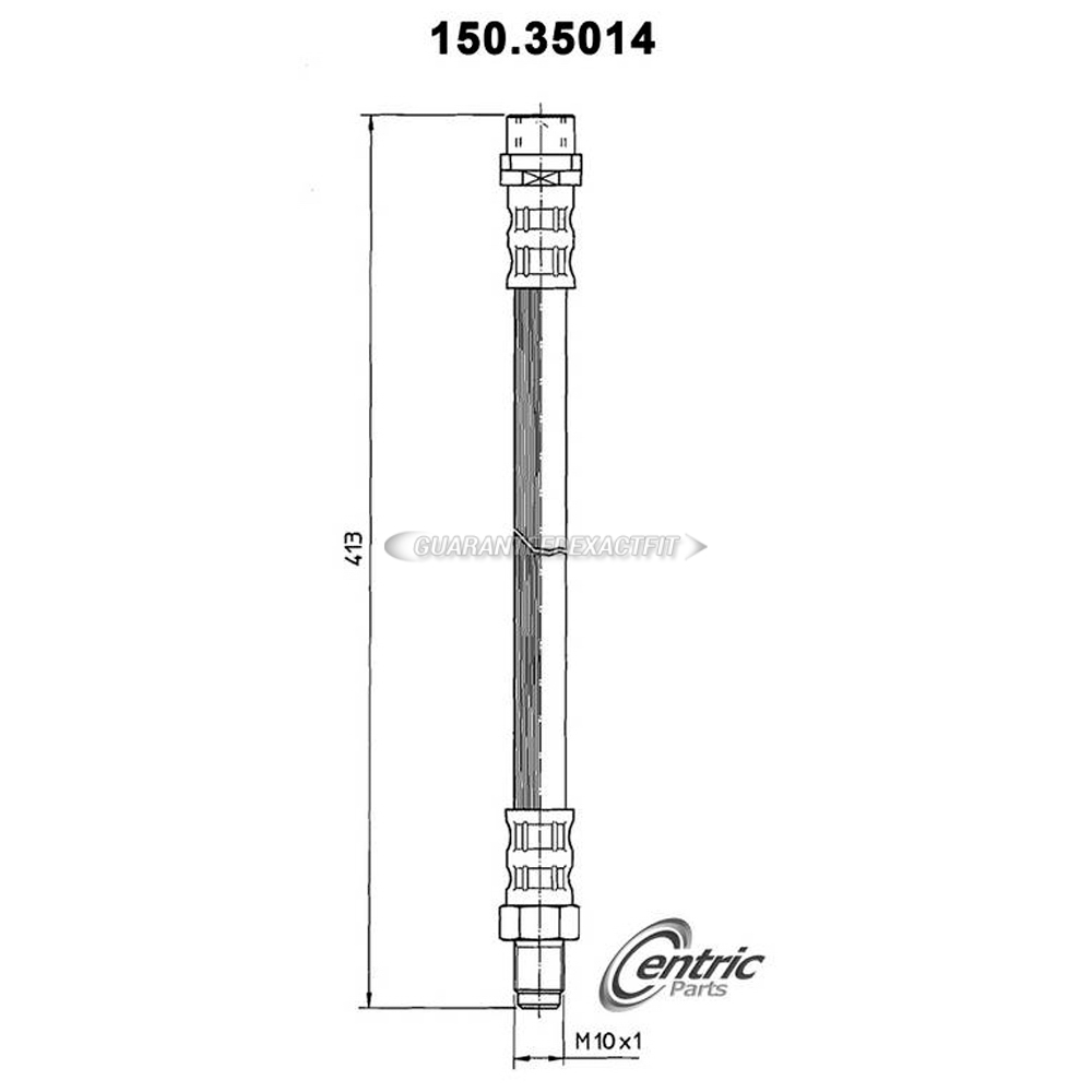 2008 Mercedes Benz CLK350 Brake Hydraulic Hose 