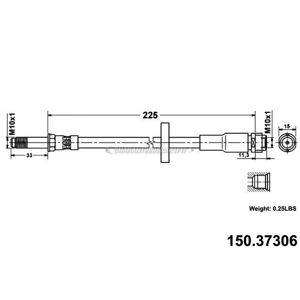 Bentley Flying Spur Brake Hydraulic Hose