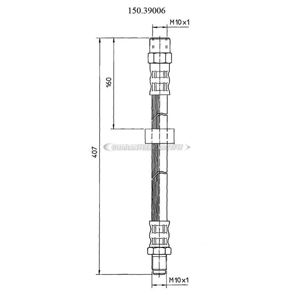 2018 Volvo S90 brake hydraulic hose 