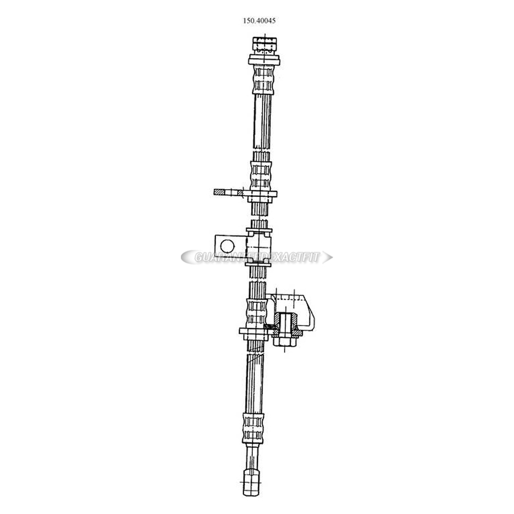 1987 Acura Legend Brake Hydraulic Hose 