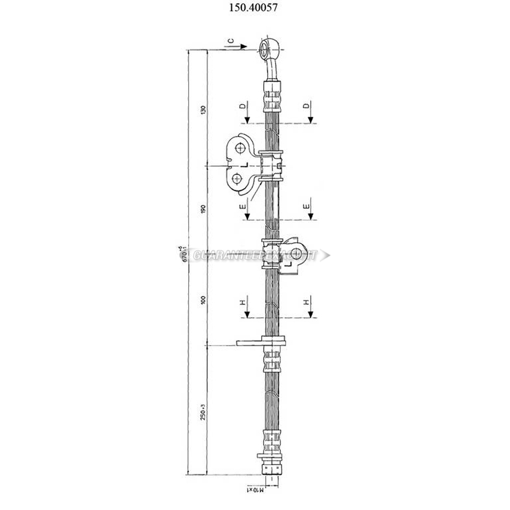 2012 Acura RL Brake Hydraulic Hose 