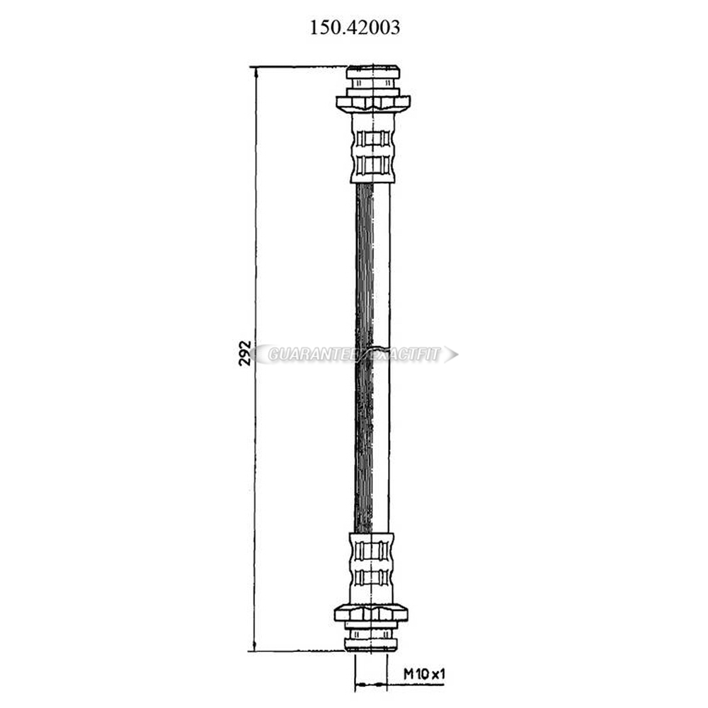 1979 Nissan 310 brake hydraulic hose 