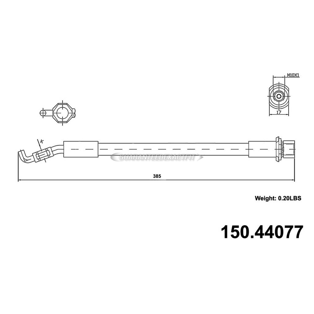 2015 Lexus GS450h Brake Hydraulic Hose 