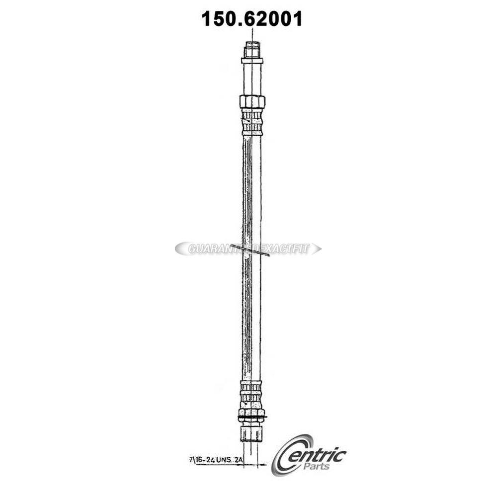 1974 Gmc P35-p3500 Van brake hydraulic hose 