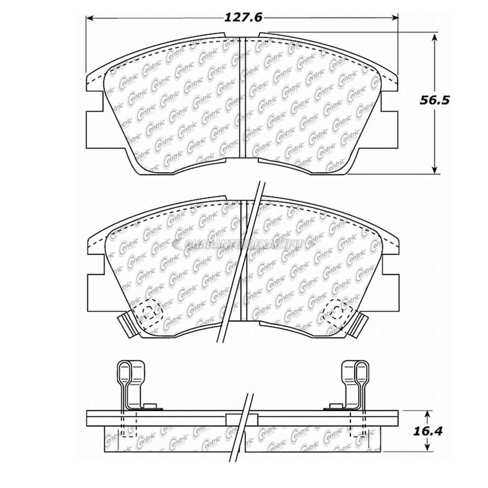  Mitsubishi Van Brake Pad Set 
