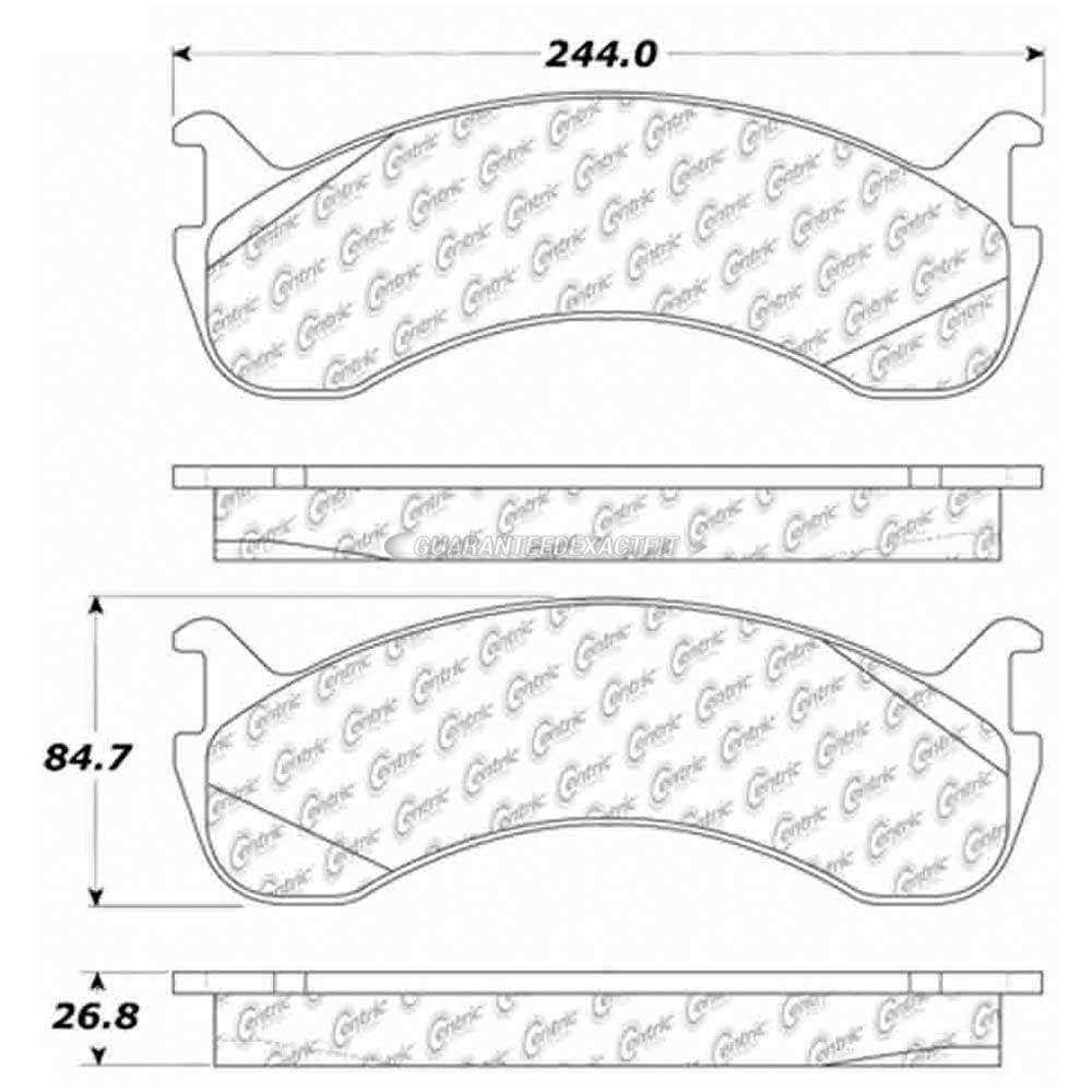 300.07861 Centric Parts Disc Brake Pad P//N:300.07861