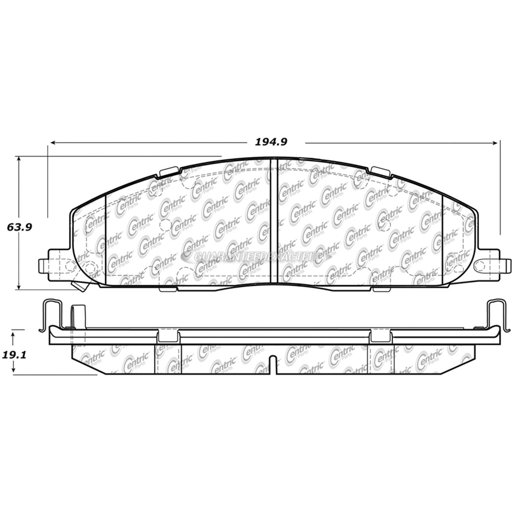2015 Ram 2500 Brake Pad Set