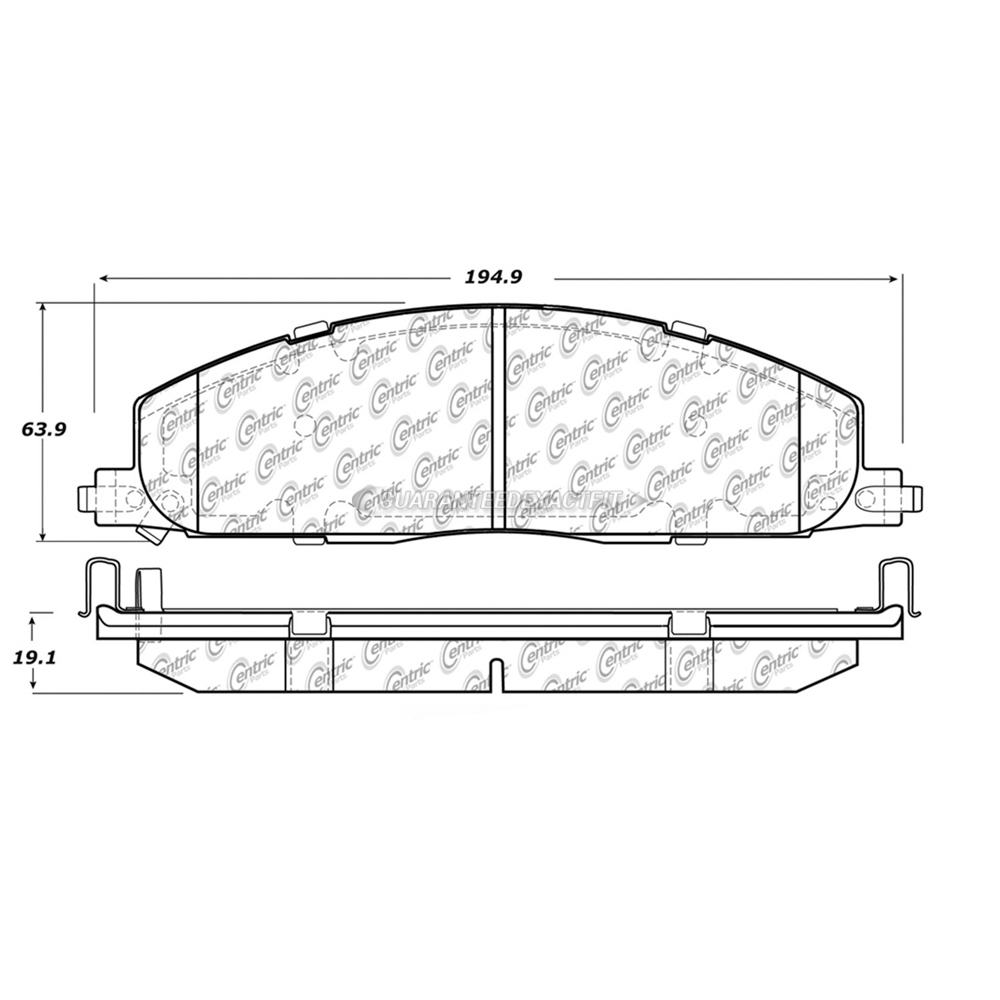 2015 Ram 2500 Brake Pad Set