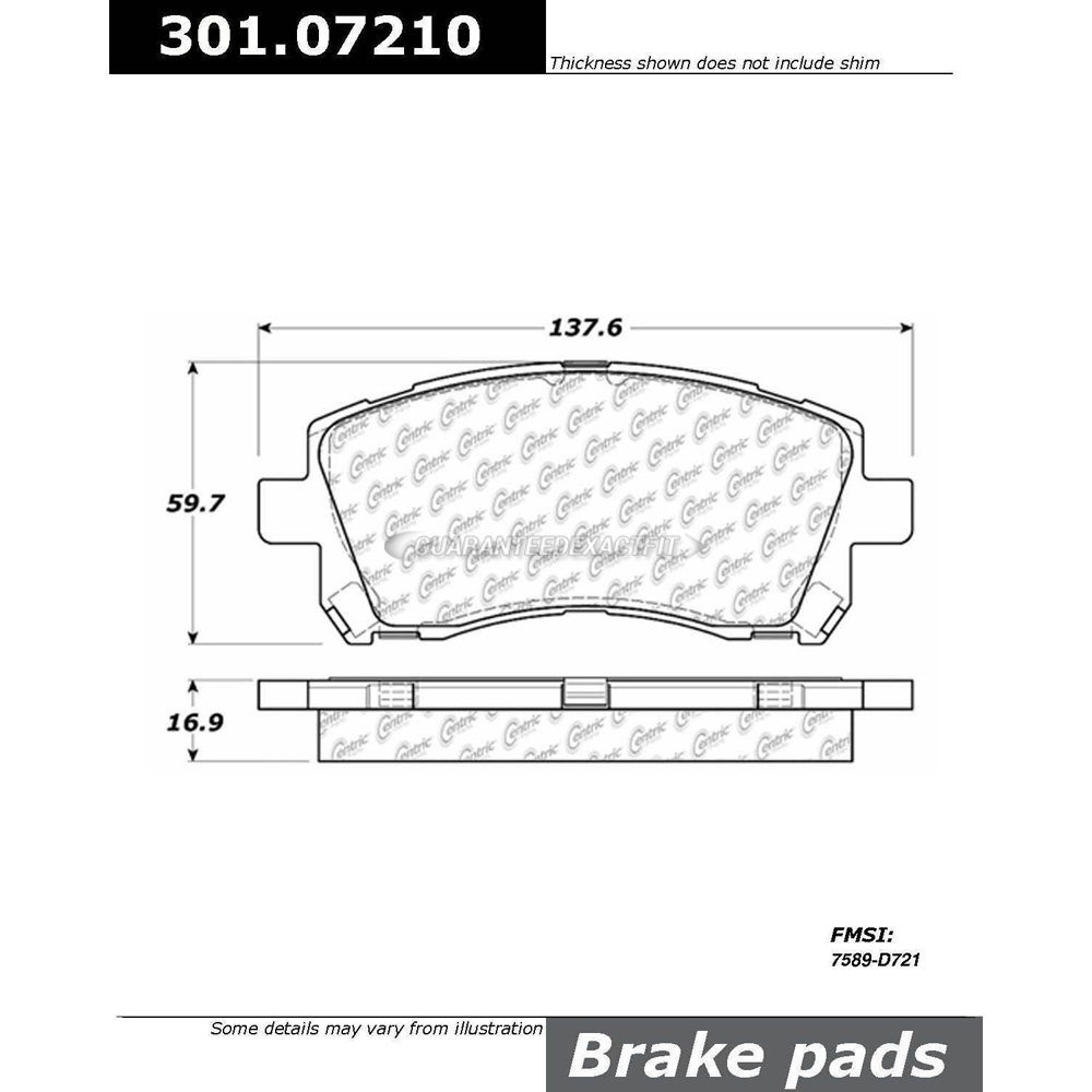 2012 Subaru outback brake pad set 