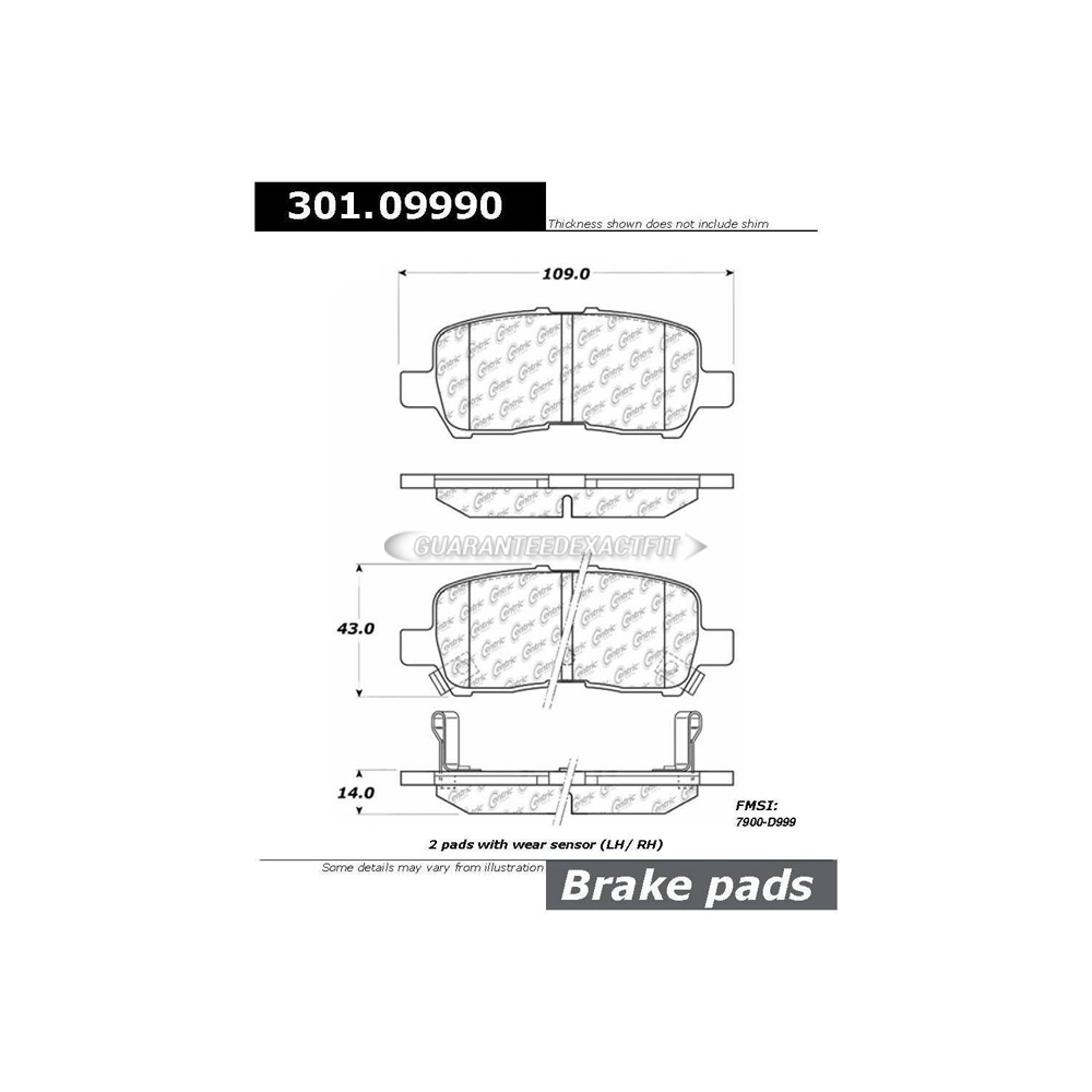  Chevrolet Impala Brake Pad Set 