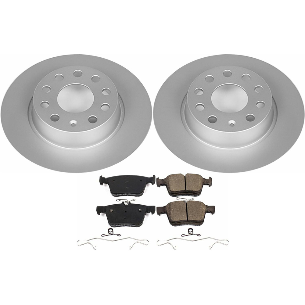 Volkswagen e-golf performance disc brake pad and rotor kit
