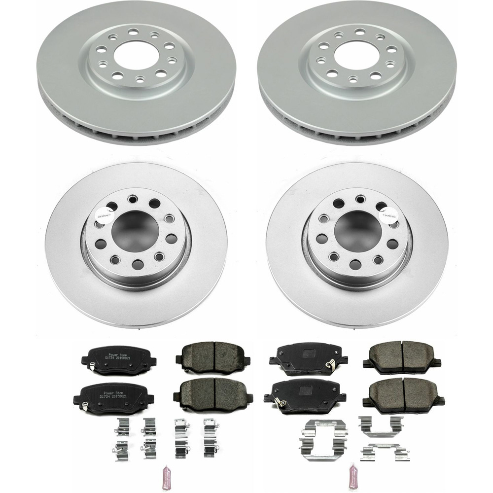 Jeep renegade performance disc brake pad and rotor kit