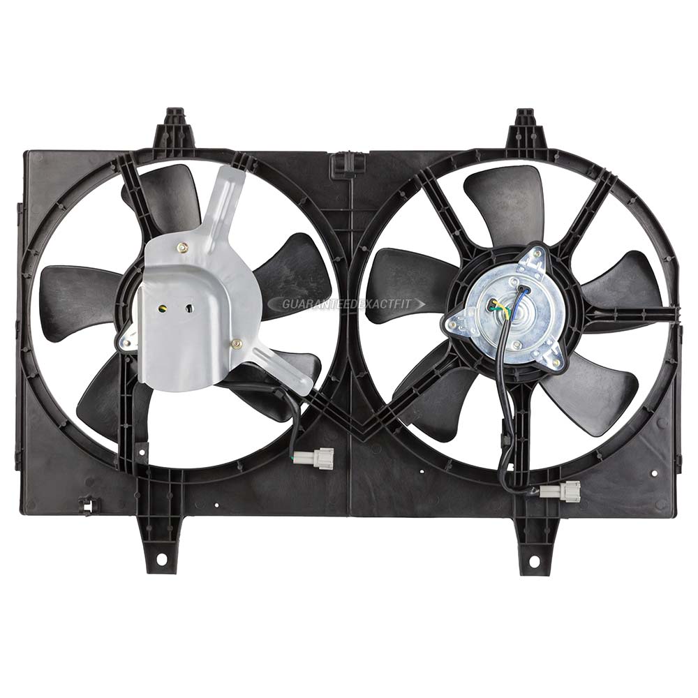 2002 Nissan Maxima Cooling Fan Assembly Dual Fan Assembly All Models