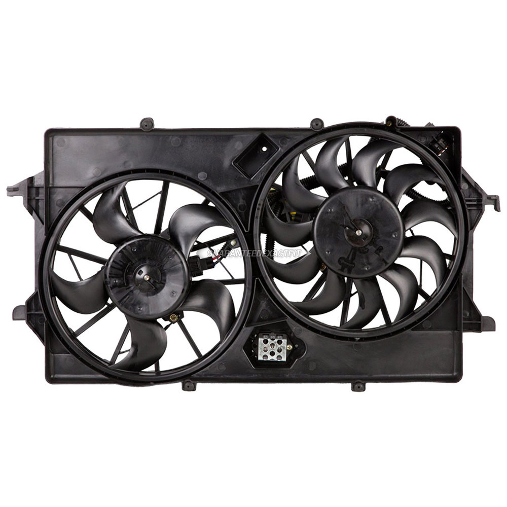2005 Ford Focus Cooling Fan Assembly Dual Fan Assembly All Models 19