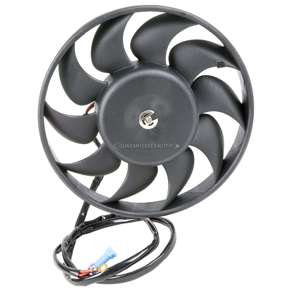 Audi cabriolet cooling fan assembly