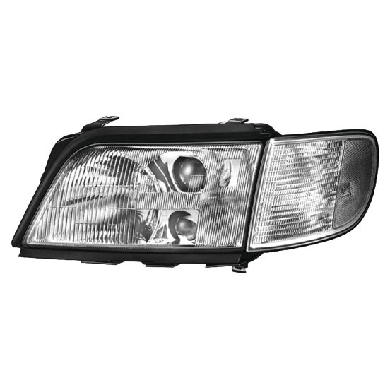 1996 Audi A6 Headlight Assembly Pair