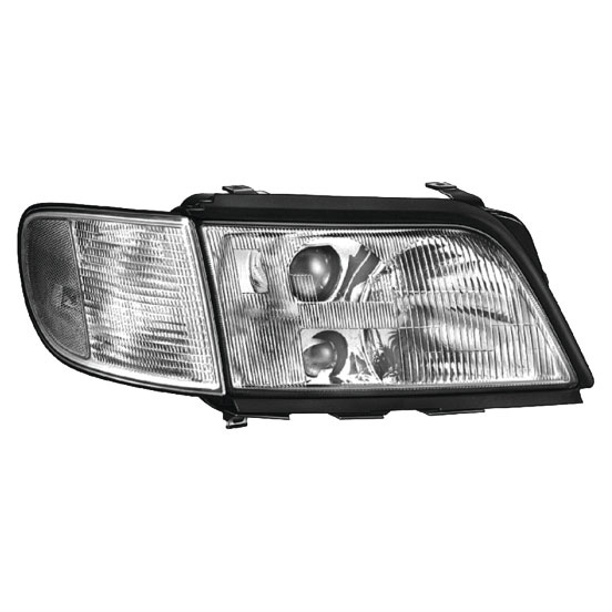 1996 Audi A6 Headlight Assembly Pair
