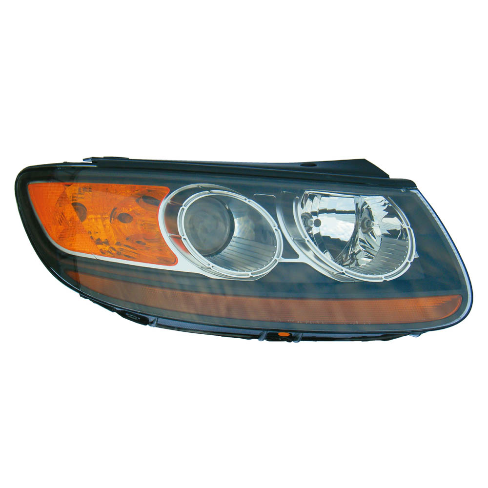 2007 Hyundai Santa Fe Headlight Assembly Pair