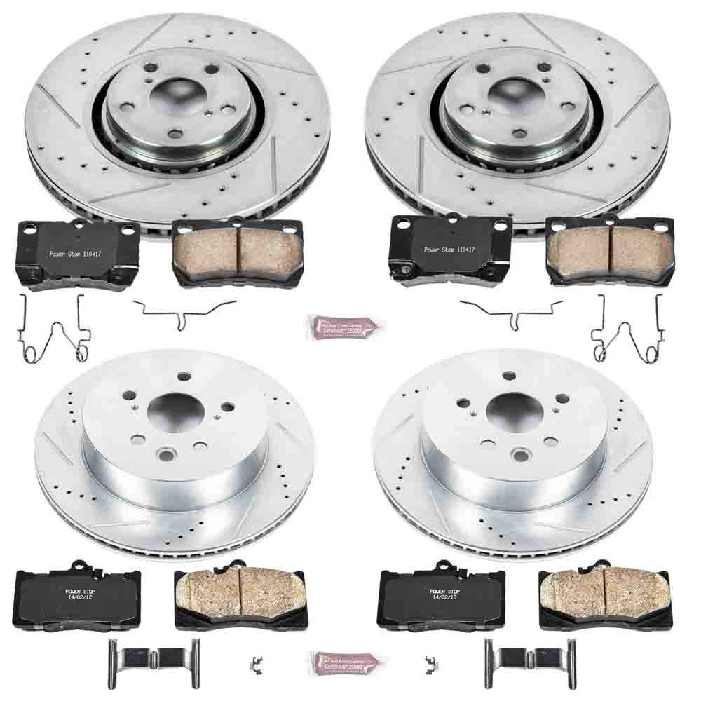 Lexus gs350 performance disc brake pad and rotor kit