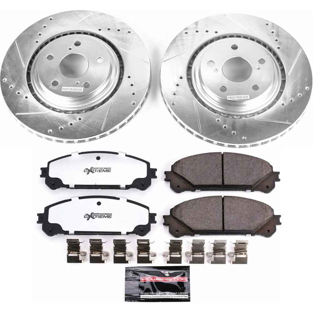 2014 Lexus Rx450h performance disc brake pad and rotor kit